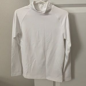 Long sleeve girls figure skating shirt